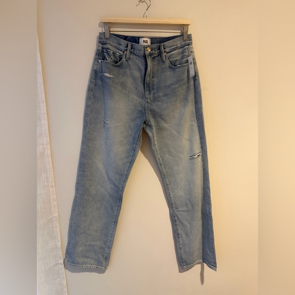 PAIGE The Sawyer High-Rise Straight-Leg Jeans, NWT - Picture 4 of 7